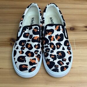 Bucketfeet Cat Leopard Print Sneakers Womens‎ 8.5 Mens 7 Jack Teagle Canvas